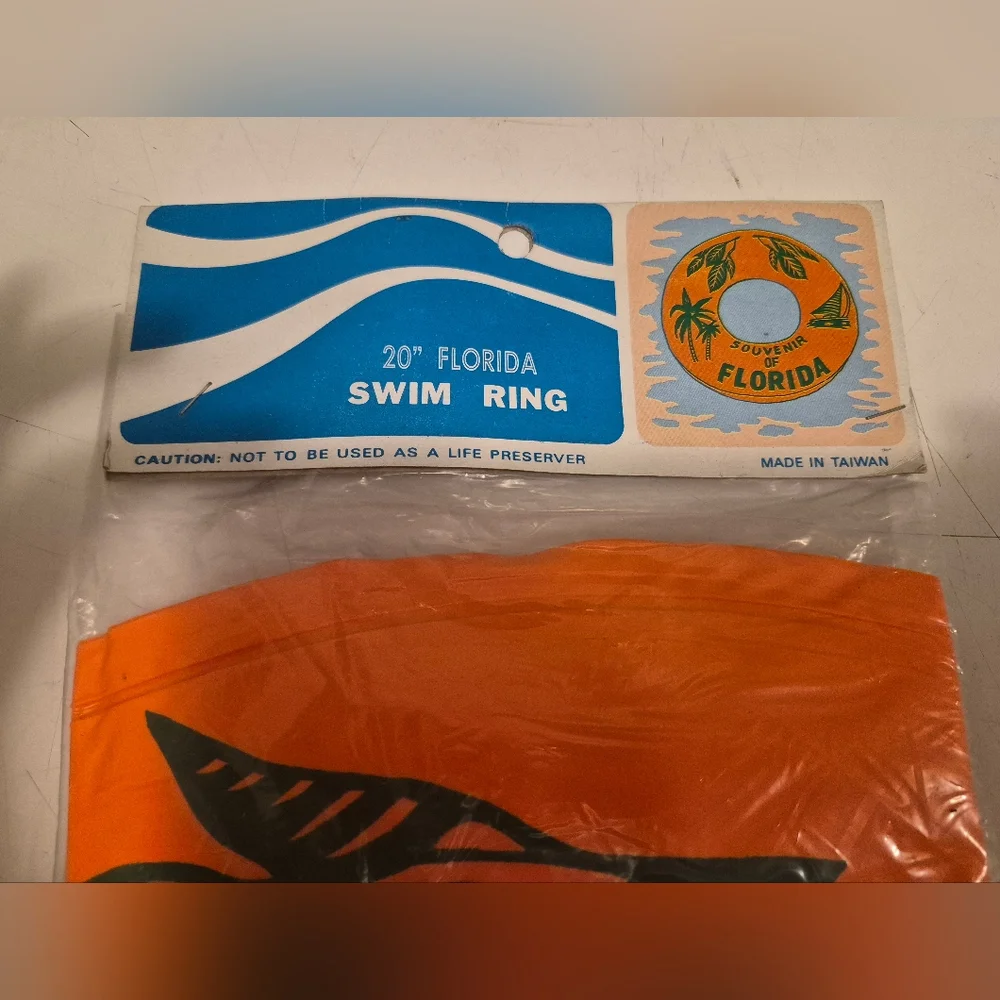 VTG Flordia Souvenir Orange Swim Ring
